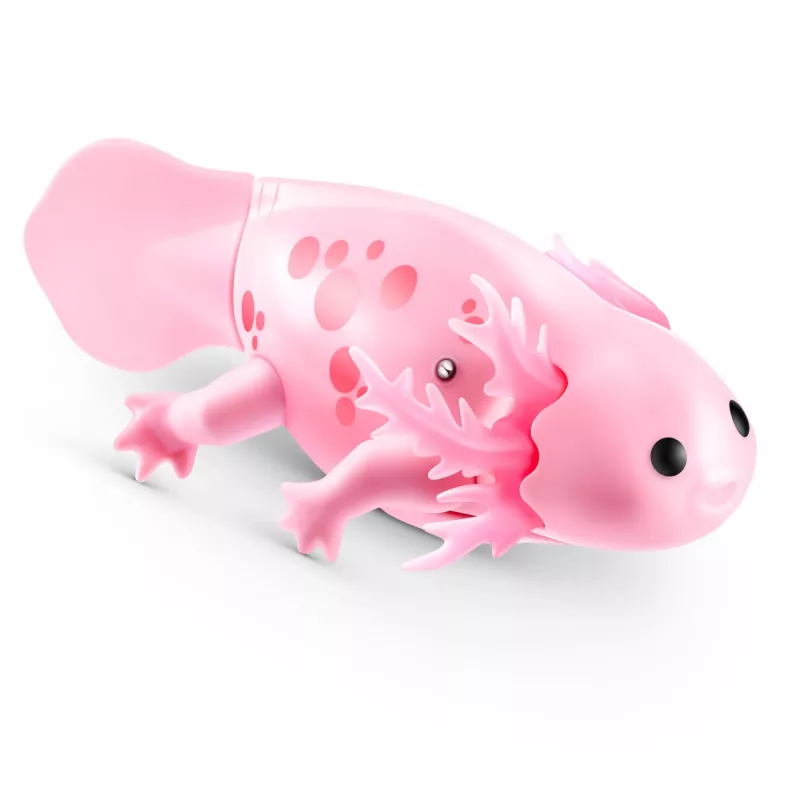 Minkštas žaislas Zuru Pets Alive Swimming Axolotls pliušinis aksolotlis, žaislinio katino dydis, modelis 9556UQ1