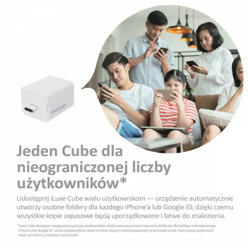 Išorinis SSD diskas iLuxe Cube C 256GB 2.5 colio USB 3.2 Gen 1 Type-C PI256GCUW30C