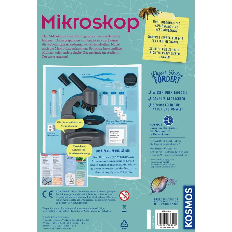 Kosmos 33414758 mikroskopas vaikams
