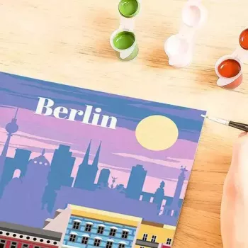 Spalvų pagal numerius rinkinys Ravensburger CreArt Colorful Berlin, 25521