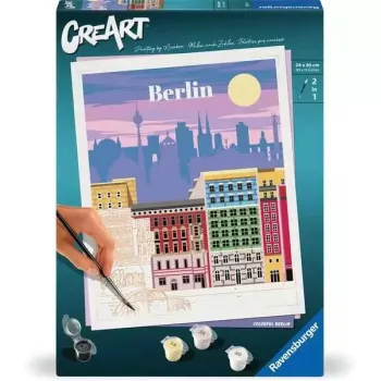 Spalvų pagal numerius rinkinys Ravensburger CreArt Colorful Berlin, 25521