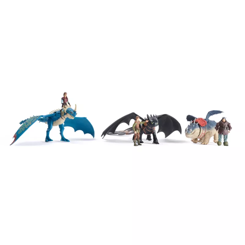 DreamWorks Dragons – Kaip prisijaukinti slibiną, Deadly Nadder ir Astrid, vikingų duetas veiksmo figūrėlės, žaislai berniukams nuo 4 metų