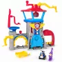 PAW Patrol: Oro gelbėjimo, Pup Squad Adventure Bay oro uosto žaidimų rinkinys su Chase automobiliu ir transporto priemonės paleidimo įrenginiu, žaislai vaikams nuo 3 metų