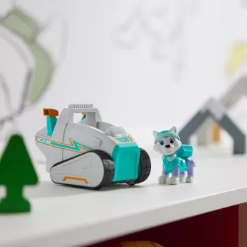 Spinmaster PAW Patrol Everest's Snow Plow – plastikinis sniego valymo automobilis, turkio/balta, nuo 3 m.