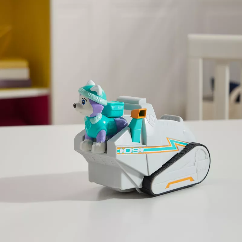 Spinmaster PAW Patrol Everest's Snow Plow – plastikinis sniego valymo automobilis, turkio/balta, nuo 3 m.