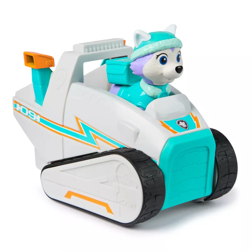 Spinmaster PAW Patrol Everest's Snow Plow – plastikinis sniego valymo automobilis, turkio/balta, nuo 3 m.
