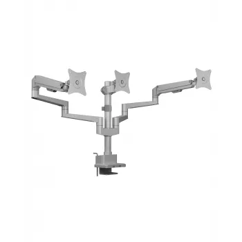 Monitorinis laikiklis ICY BOX IB-MS525-T 30 colių pilkai sidabrinis spaustuvas / grommet