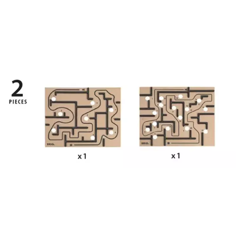 Medinė labirinto lentelė Ravensburger BRIO Labyrinth Boards, juoda, 273×228×9 mm, nuo 6 m.