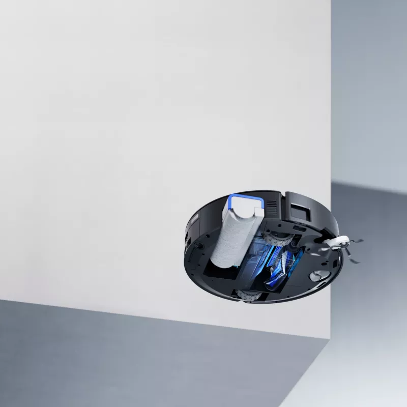 Robotas dulkių siurblys Ecovacs Deebot X8 Pro Omni, juodas, dulkių maišelis 0,22 L, veikimo laikas 145 min, Li-Ion 6400 mAh