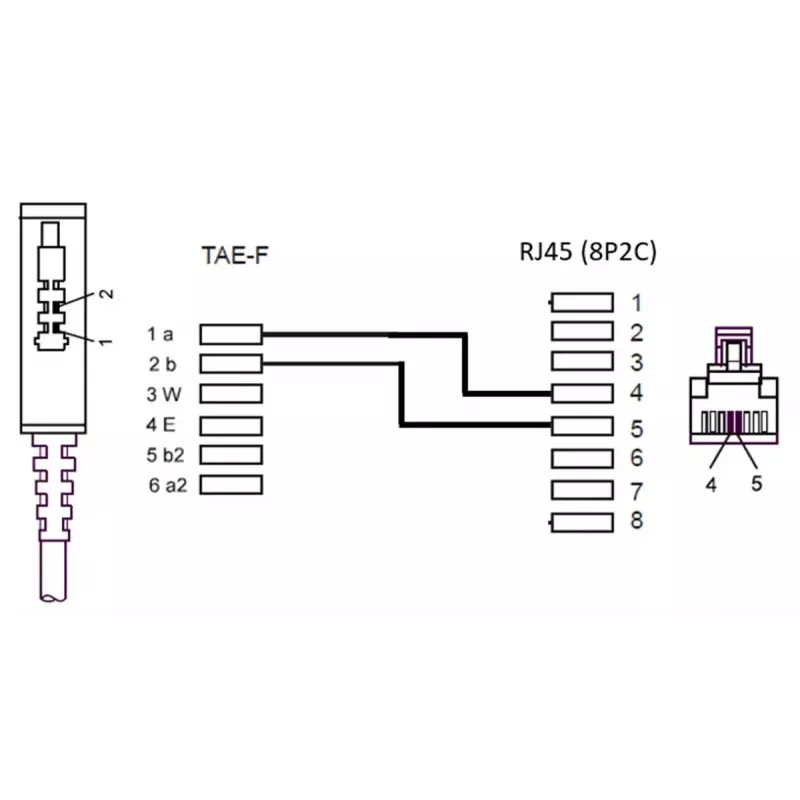 TAE-F laidas DSL/VDSL Goobay 51233, 3 m