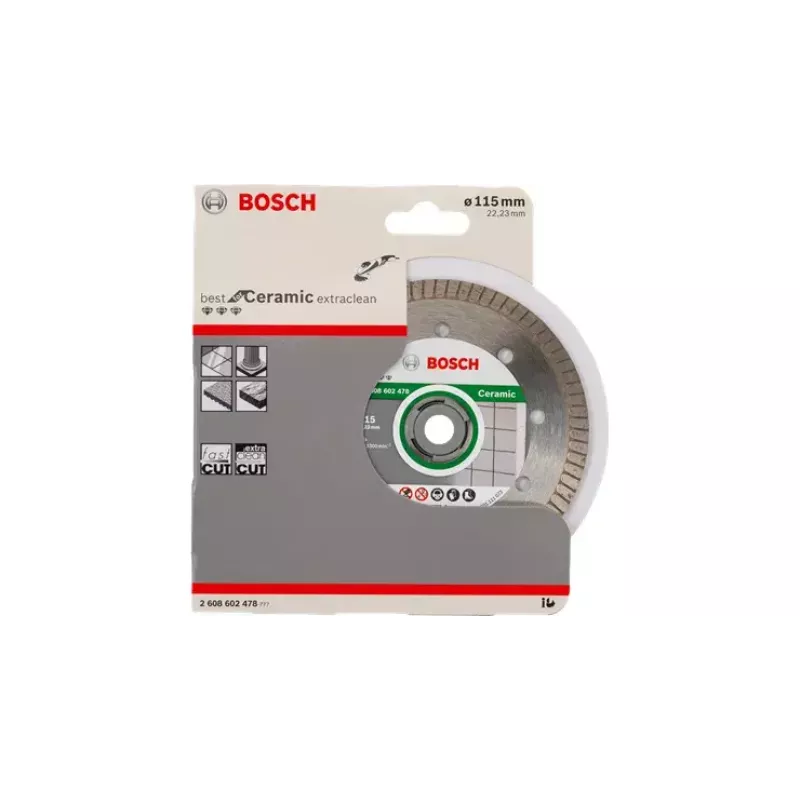 Pjovimo diskas deimantinis Bosch Best for Ceramic Extra Clean Turbo 12,5 cm
