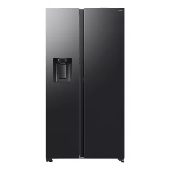 Samsung RS80F64KEF šaldytuvas šalia šaldiklio, laisvai pastatomas, 640 L, juodas