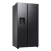 Samsung RS80F64KEF šaldytuvas šalia šaldiklio, laisvai pastatomas, 640 L, juodas