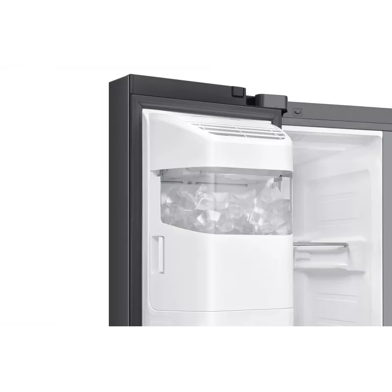 Samsung RS80F64KEF šaldytuvas šalia šaldiklio, laisvai pastatomas, 640 L, juodas