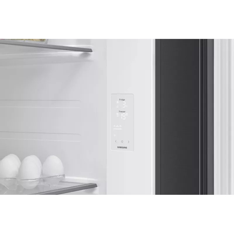 Samsung RS80F64KEF šaldytuvas šalia šaldiklio, laisvai pastatomas, 640 L, juodas