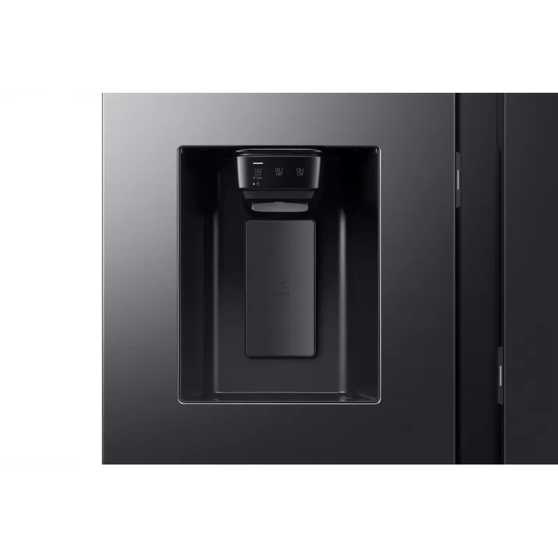 Samsung RS80F64KEF šaldytuvas šalia šaldiklio, laisvai pastatomas, 640 L, juodas