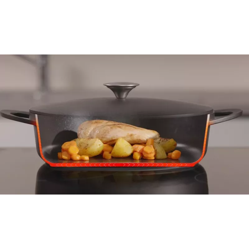 Keptuvė Tefal Trattoria E2187274 Apvali Juoda Aliuminė 28 cm