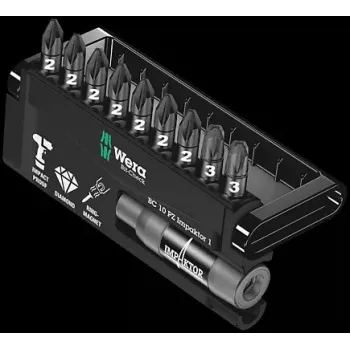 Wera 05057684001 antgalių rinkinys su Impaktor technologija, 9 vnt., 25 mm