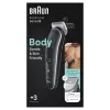 Braun BodyGroomer 5 BG5340 kūno kirpimo mašinėlė su SkinShield technologija ir 2 antgaliais