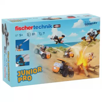 Edukacinis konstravimo rinkinys Fischertechnik Junior Pro 576100 – modulinis statybų rinkinys STEM mokymuisi