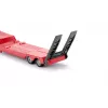 Siku MAN sunkvežimis su kelio volu, modelis 1:87, metalas, plastikas, raudona, geltona
