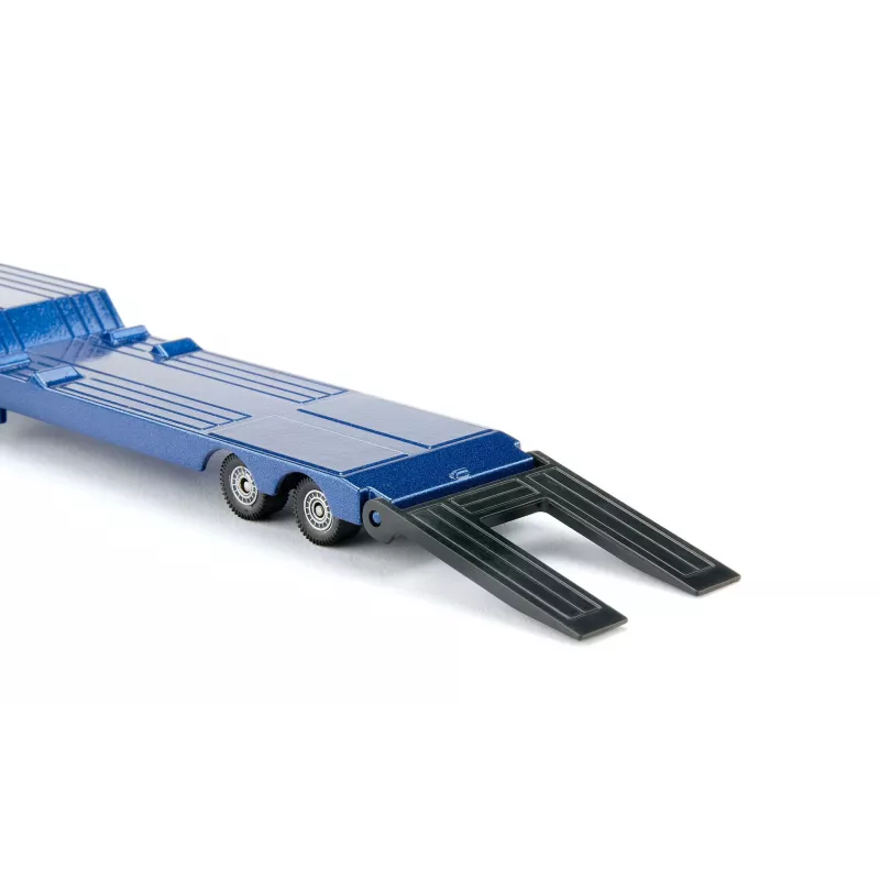 Siku MAN sunkvežimis su ekskavatoriumi-krautuvu, modelis 1:87, metalas/plastikas, mėlyna/geltona