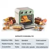 Ariete 4632 Oro gruzdintuvė ir orkaitė Vintage, 1400W, 2in1, Talpa 16L, Priedai, Laikmatis 60 min., Dvigubas stiklas, Žalia