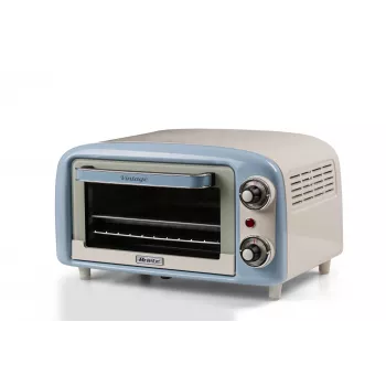 Ariete 3919 elektrinė orkaitė Vintage, 800W, 10L talpa, dvigubas stiklas, retro, mėlyna