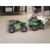 Monster Jam oficialus Smash & Bash Grave Digger nuotoliniu valdymu 1:15 skalės remontuojamas monstrų sunkvežimis, žaislas berniukams ir mergaitėms nuo 4 metų