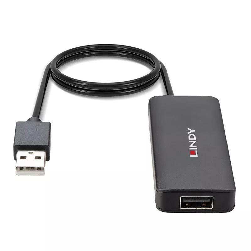 USB centrinis įrenginys Lindy 4 prievadų USB 2.0 Hub
