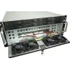 Server Rack Korpusas INTER-TECH IPC 4U-4708 — 4U, Juodas, ATX/PS2 maitinimo šaltiniui, 4x priekiniai 80mm, 2x galiniai 80mm, 2.5/3.5 colio HDD