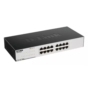 D-Link GO-SW-16G nevaldomas L2 Gigabit Ethernet (10/100/1000) 1U juodas