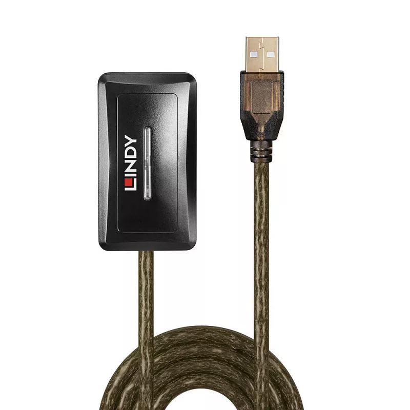 Lindy 10m USB 2.0 aktyvus prailginimo šakotuvas
