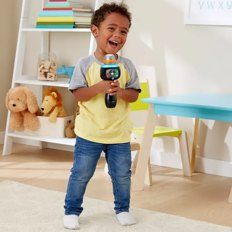 VTech Baby Magisches Singspaß-Mikrofon, žaislinis mikrofonas, 2-5 m., AAA, 200 g, juodas
