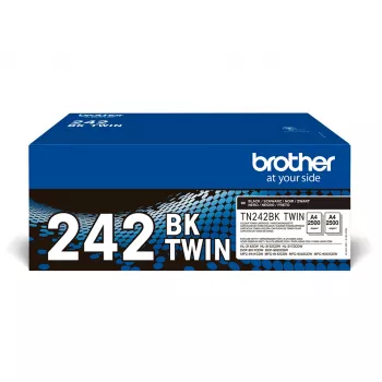 Originalus tonerio kasetės rinkinys Brother TN-242BKTWIN juoda 2×3000 puslapių