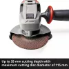 Kampinis šlifuoklis Einhell Power X-Change TE-AG 18/115-2 Li - Solo 18 V