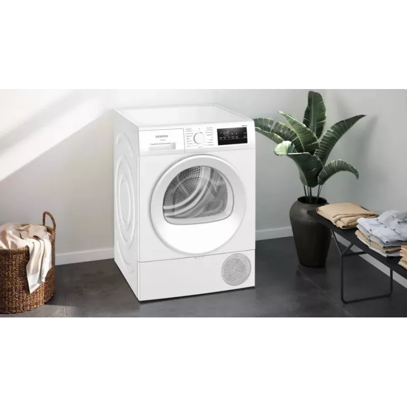 Siemens iQ300 WT45HVA4 džiovinimo mašina Laisvai pastatoma Priekinis pakrovimas 8 kg Balta