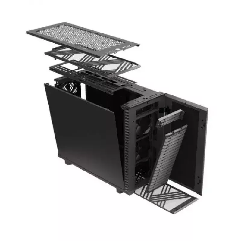 Fractal Design Define 7 PCGH Edition Midi Tower kompiuterio korpusas, juodos spalvos (FD-C-DEF7A-11)