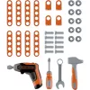 Vaikiškas įrankių rinkinys Simba-Dickie Smoby Black+Decker žaidimų įrankių dėklas