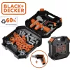 Vaikiškas įrankių rinkinys Simba-Dickie Smoby Black+Decker žaidimų įrankių dėklas