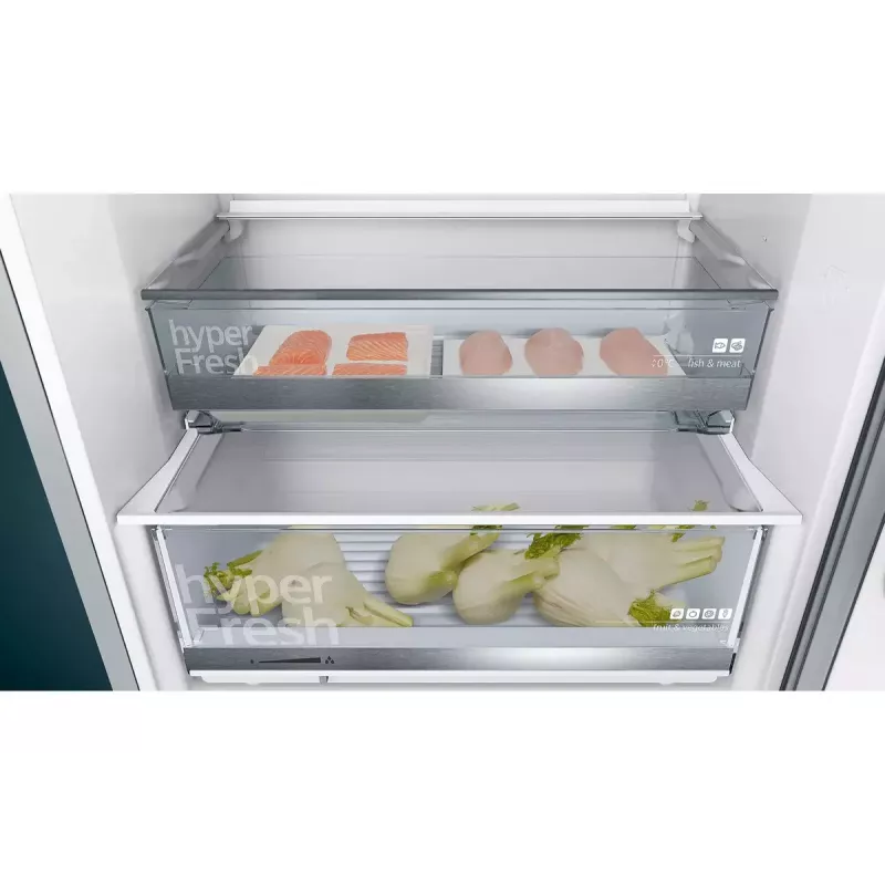 Šaldytuvas-šaldiklis Siemens KG49EAICA Laisvai pastatomas 419 L Nerūdijantis plienas
