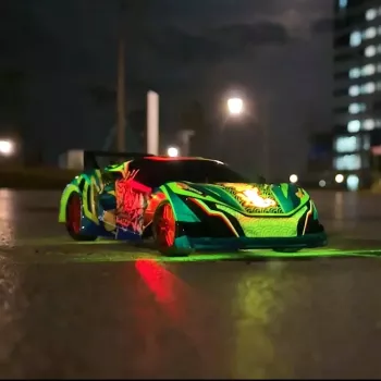 Radijo bangomis valdomas automobilis Simba-Dickie Dickie RC Laser Samurai, mastelis 1:20