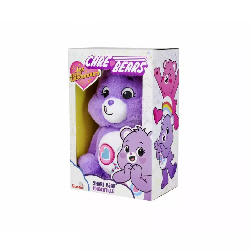 Plušinis minkštas žaislas Simba-Dickie Care Bears Share Gern Bärchi 35 cm – meilus personažinis žaisliukas