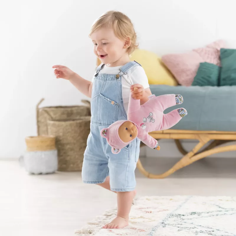 Minkštas žaislinis meškiukas Simba-Dickie Corolle Mon Doudou Corolle Sweetheart rožinis – guodžianti pliušinė lėlė