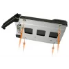 5,25 colių diskų laikiklis Icy Dock MB994SK-1B (4x 2,5 colio SATA/SAS, metalinis, su užraktais)