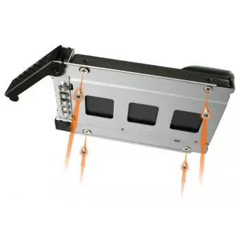 5,25 colių diskų laikiklis Icy Dock MB994SK-1B (4x 2,5 colio SATA/SAS, metalinis, su užraktais)