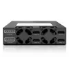 5,25 colių diskų laikiklis Icy Dock MB994SK-1B (4x 2,5 colio SATA/SAS, metalinis, su užraktais)