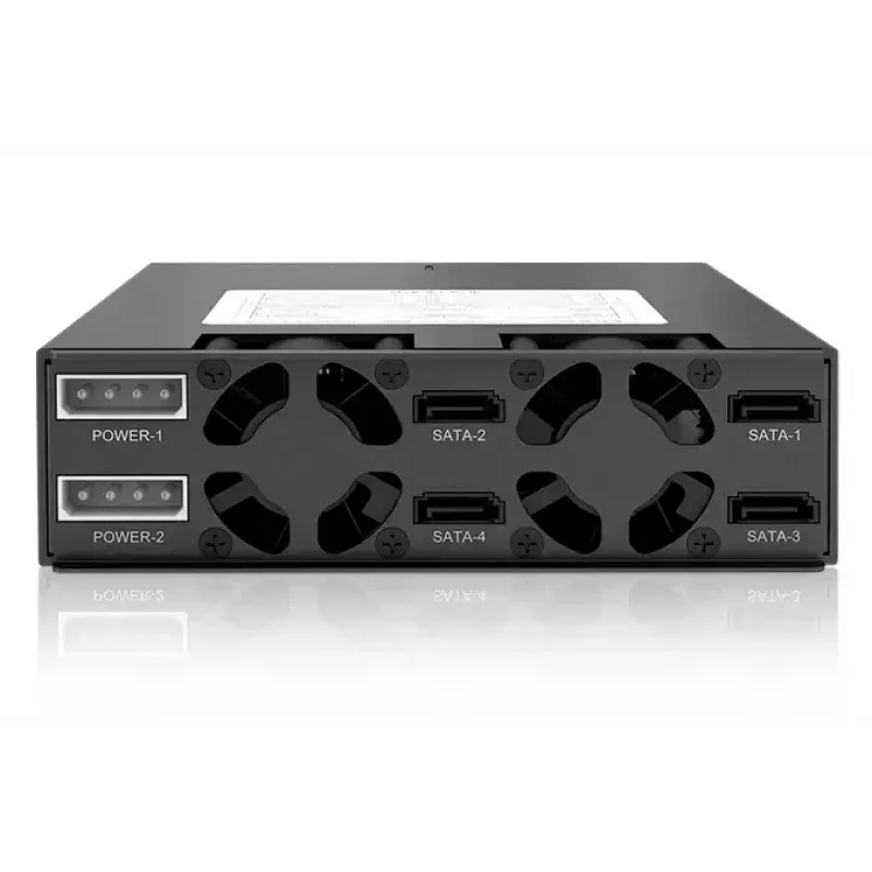 5,25 colių diskų laikiklis Icy Dock MB994SK-1B (4x 2,5 colio SATA/SAS, metalinis, su užraktais)