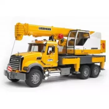 Sunkvežimis su kranu BRUDER MACK Granite Liebherr