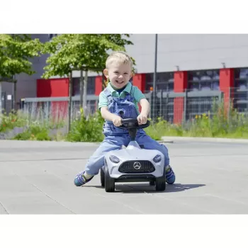 Vaikiškas stumiamas/paspirtukinis automobilis Simba-Dickie BIG Mercedes-AMG GT sidabrinis/juodas